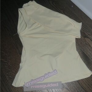 Missguided Light Yellow Top